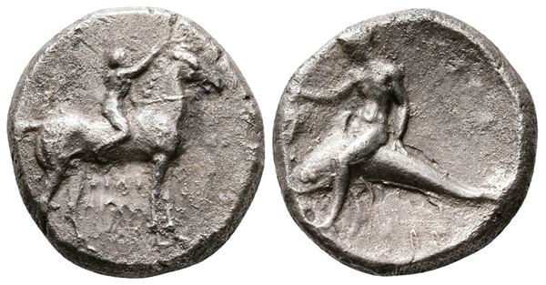 Southern Apulia, Tarentum, c. 320-280 BC. AR Nomos (21mm, 7.54g).