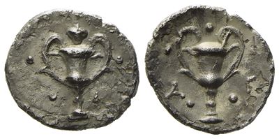 Calabria, Tarentum (C. 280-228 Bc), Obol; Ar (0,54 G; 10,4 MM)