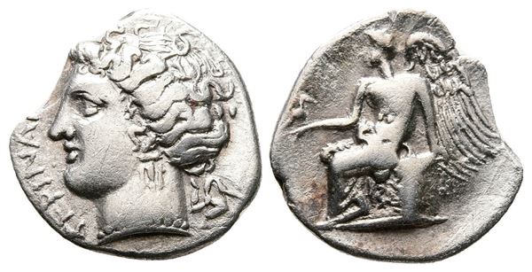 Bruttium, Terina, c. 300 BC. AR Drachm (15mm, 1.77g).