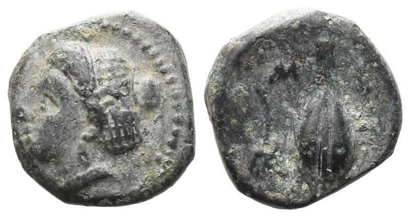 Southern Lucania, Metapontion, C. 340-275 Bc. Æ (11 MM, 1.45 G).