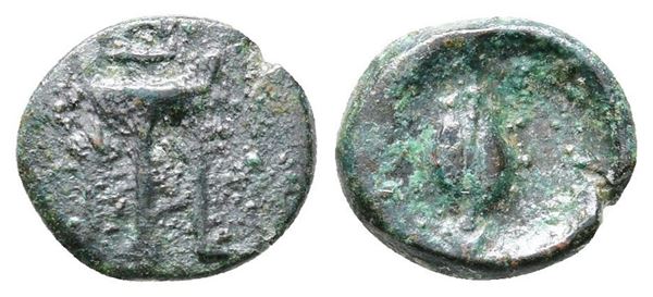 Southern Lucania, Metapontion, c. 425-350 BC. Æ (12mm, 1.13g).