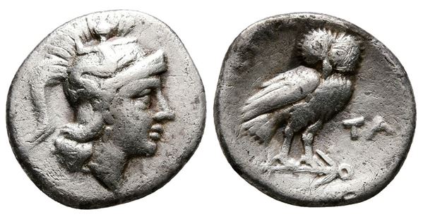 Southern Apulia, Tarentum, c. 272-240. AR Drachm (17mm, 2.84g).