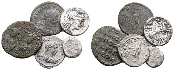 Lot of 5 Roman coins. lot sold as is, no return