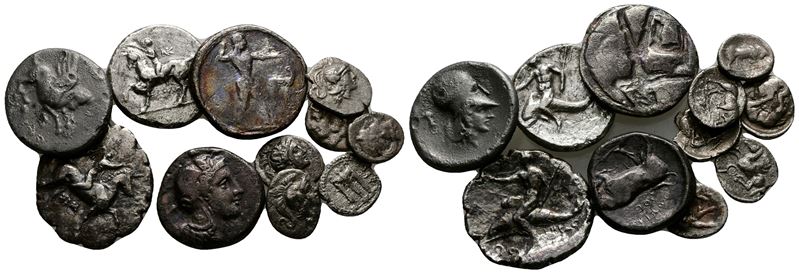 Lot Of 11 Ar Greek Coins. Lot Sold As Is, No Return