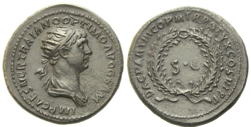 Trajan (98-117), As For The Syrian Monetary Circulation, Rome, Ad 114-117; Æ (g 10,18; MM 24)
