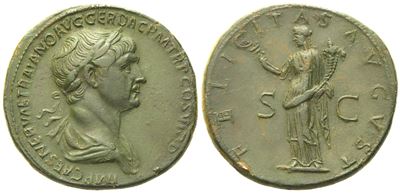 Trajan (98-117), Sestertius, Rome, Ad 112-114; Æ (g 26,25; MM 34)
