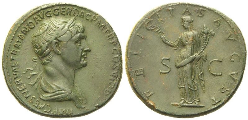 Trajan (98-117), Sestertius, Rome, Ad 112-114; Æ (g 26,25; MM 34)