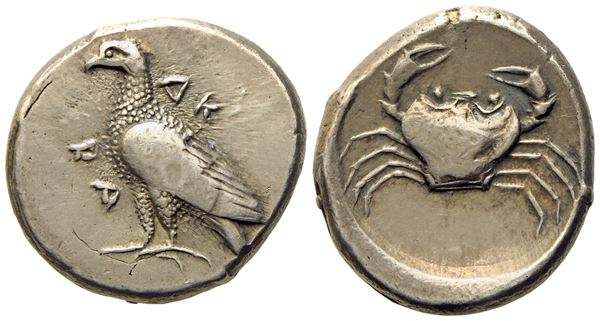 Sicily, Akragas (483-473 BC), Didrachm; AR (g 8,75; mm 21)