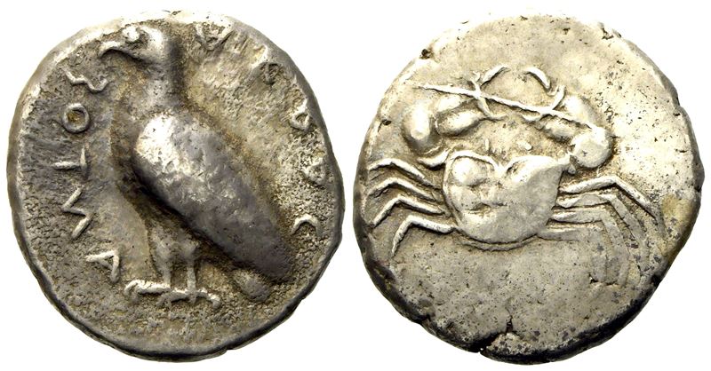 Sicily, Akragas, (C. 495-480/78 Bc), Didrachm, Ar (g 8,81; MM 21,7)