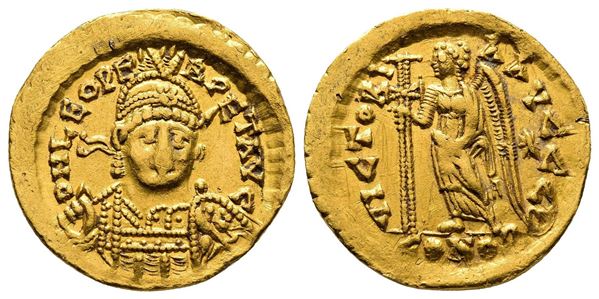 Leo I (457-474). AV Solidus (20mm, 4.46g).  - Auction Greek, Roman and Byzantine Coins	 - Bertolami Fine Art - Prague