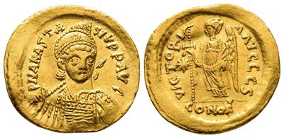 Anastasius i (491-518). Av Solidus (21mm, 4.46g).