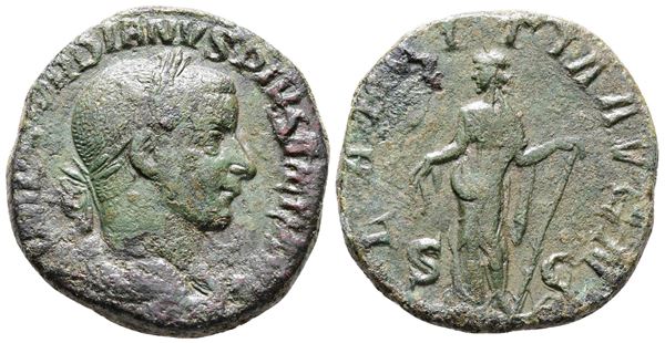 Gordian III (238-244). Æ As (28mm, 12.44g).  - Auction Greek, Roman and Byzantine Coins	 - Bertolami Fine Art - Prague