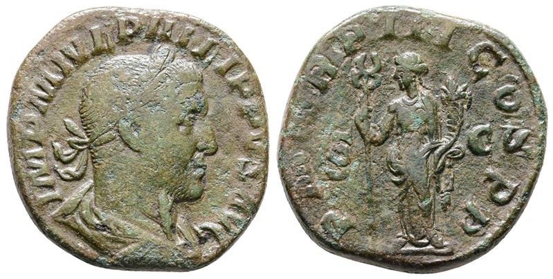 Philip i (244-249). Æ Sestertius (29mm, 16.73g).