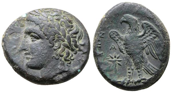 Sicily, Syracuse. Hiketas II (287-278 BC). Æ (23mm, 10.68g)