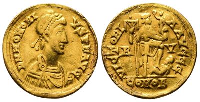 Honorius (393-423). Av Solidus (20mm, 4.12g).