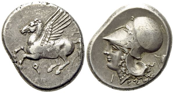 Corinthia, Corinth (c. 375-300 BC), Stater; AR (8,60 g; 21,6 mm)