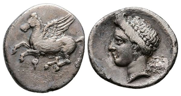 Corinth, c. 350-300 BC. AR Drachm (17mm, 2.44g).