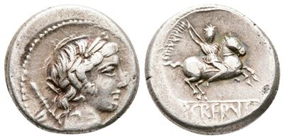 Pub. Crepusius, Rome, 82 Bc. Ar Denarius (18mm, 3.93g).