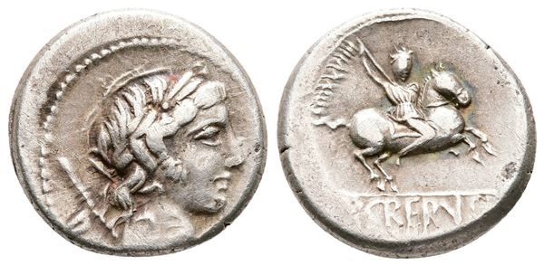 Pub. Crepusius, Rome, 82 BC. AR Denarius (18mm, 3.93g).  - Auction Greek, Roman and Byzantine Coins	 - Bertolami Fine Art - Prague