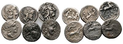 Lot Of 6 Roman Republican Denarii