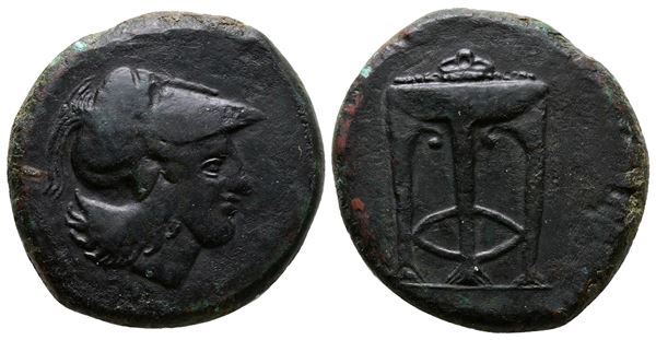 Sicily, Ameselon, c. 340-330 BC. Æ Hemilitron (26mm, 15.26g).