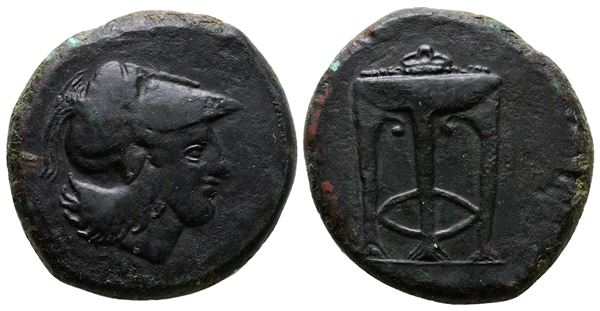 Sicily, Ameselon, c. 340-330 BC. Æ Hemilitron (26mm, 15.26g).  - Auction Greek, Roman and Byzantine Coins	 - Bertolami Fine Art - Prague