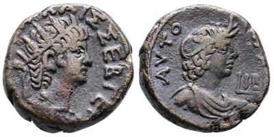 Nero (54-68). Egypt, Alexandria. Bi Tetradrachm (23mm, 13.25g)