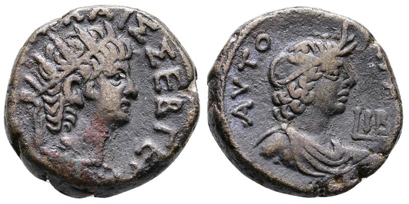 Nero (54-68). Egypt, Alexandria. Bi Tetradrachm (23mm, 13.25g)