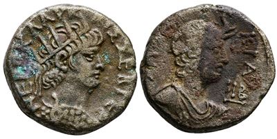 Nero (54-68). Egypt, Alexandria. Bi Tetradrachm (24mm, 12.59g)