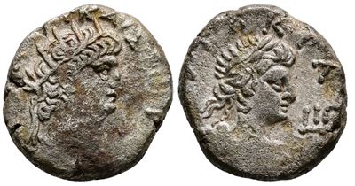 Nero (54-68). Egypt, Alexandria. Bi Tetradrachm (23mm, 12.07g)