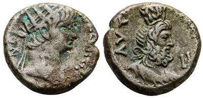 Nero (54-68). Egypt, Alexandria. Bi Tetradrachm (23mm, 12.68g)