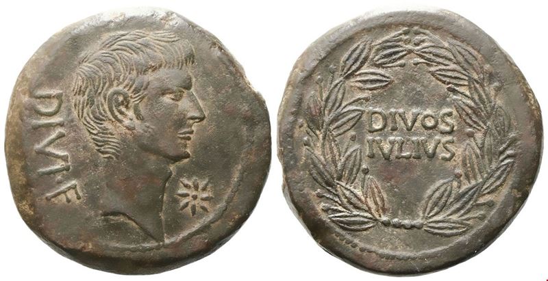 C. Caesar Octavianus, Bronze, Uncertain mint in Italy, c. 38 BC; Æ (20,15 g; 30,7 mm; 1 h)