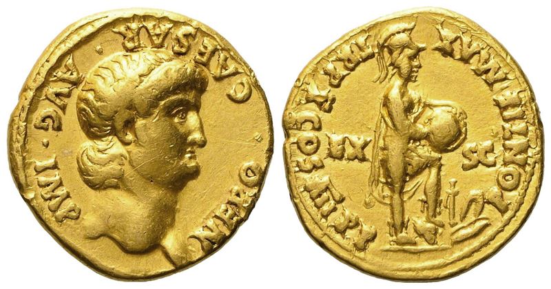 Nero (54-68), Aureus, Rome, AD 63-64; AV (g 7,70; mm 18)