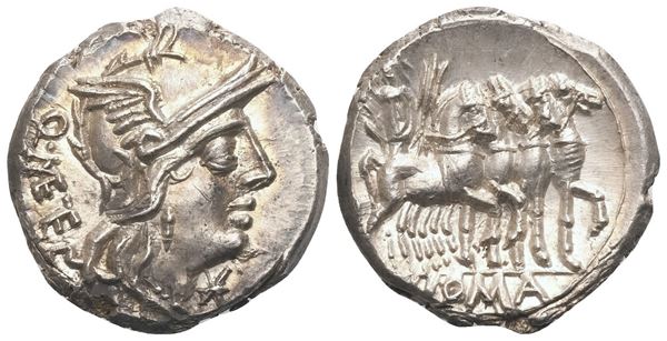 Q. Caecilius Metellus, Denarius, Rome, 130 BC; AR (3,94 g; 18,4 mm; 6 h)