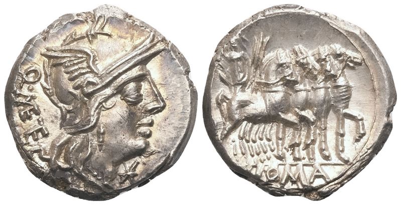 Q. Caecilius Metellus, Denarius, Rome, 130 BC; AR (3,94 g; 18,4 mm; 6 h)
