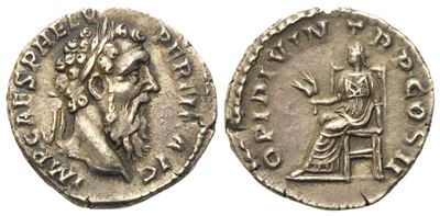Pertinax (193), Denarius, Rome, January 1st-march 28th Ad 193. Ar (g 3,16; MM 17,6)