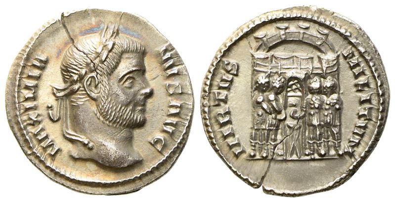 Maximianus (286-305), Argenteus, Augusta Treverorum, Ad 294; Ar (g 2,95; MM 17,9)