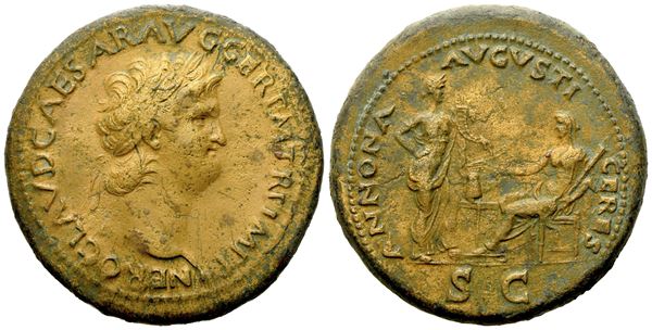 Nero (54-68), Sestertius, Rome, AD 64; Æ (g 26,35; mm 35)