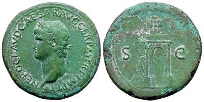 Nero (54-68). Æ Sestertius (38 MM, 25.55 G).