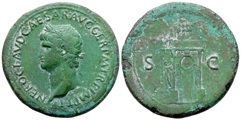 Nero (54-68). Æ Sestertius (38 MM, 25.55 G).