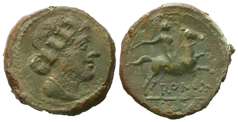 Anonymous, Semuncia, c. 217-215 BC; Æ (3,48 g; 19,7 mm; 12 h)