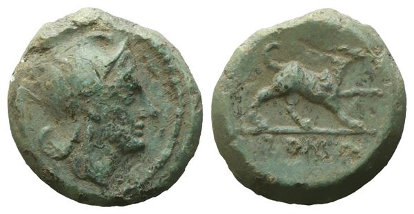 Anonymous, Half Litra, c. 235 BC; Æ (1,53 g; 11,8 mm; 12 h)