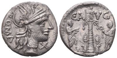 C. Minucius Augurinus, Denarius, 135 Bc; Ar (2,73 G; 18,6 MM; 6 H)