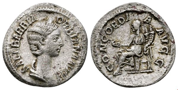 Orbiana (Augusta, 225-227). AR Denarius (19mm, 2.50g).