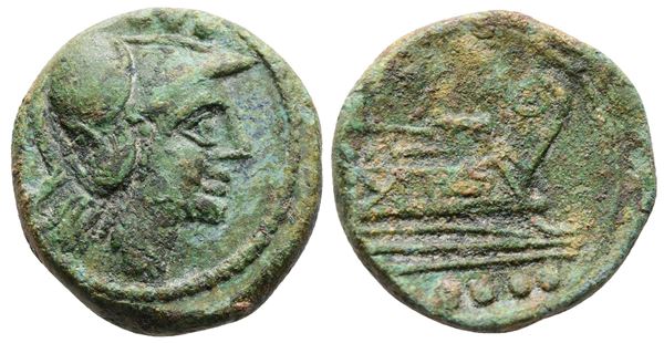 Anonymous, Sardinia, after 211 BC. Æ Triens (24mm, 12.16g).