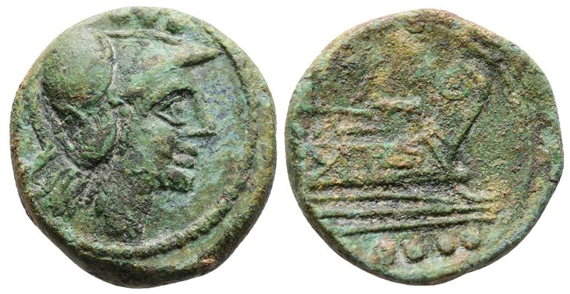Anonymous, Sardinia, After 211 Bc. Æ Triens (24mm, 12.16g).
