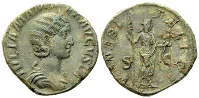 Julia Mamaea, Sestertius Struck Under Severus Alexander, Rome, Ad 222-235; Æ (g 15,84; MM 28)