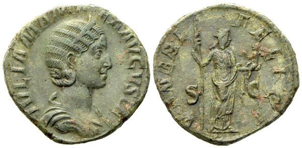 Julia Mamaea, Sestertius struck under Severus Alexander, Rome, AD 222-235; Æ (g 15,84; mm 28)