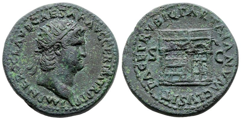 Nero (54-68). Æ Dupondius (28 MM, 13.39 G).