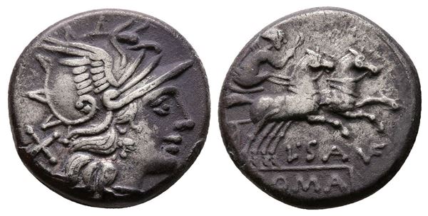 L. Saufeius, Rome, 152 BC. AR Denarius (17mm, 4.04g).  - Auction Greek, Roman and Byzantine Coins	 - Bertolami Fine Art - Prague